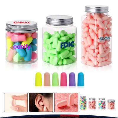 Quhri Jar Pack Memory Foam Earplugs - 120-Count Pack
