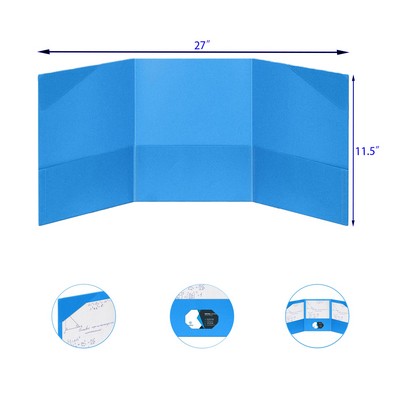 Plastic Tri Fold Pocket Folders