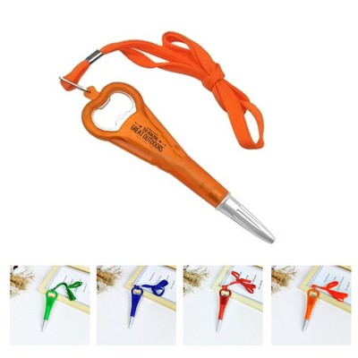 School Ballpoint Pen with Bottle Opener