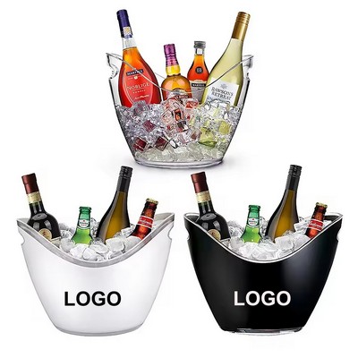 4L Clear Plastic Ice Bucket