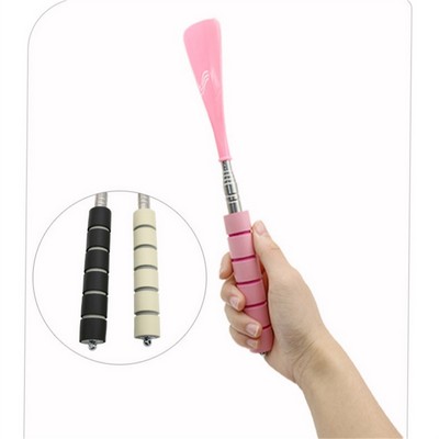Stainless Steel Telescopic Shoe Horn, Long Handle Lazy Shoe Helper, Portable Shoe Lifter