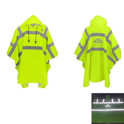 High-Visibility Reflective Poncho