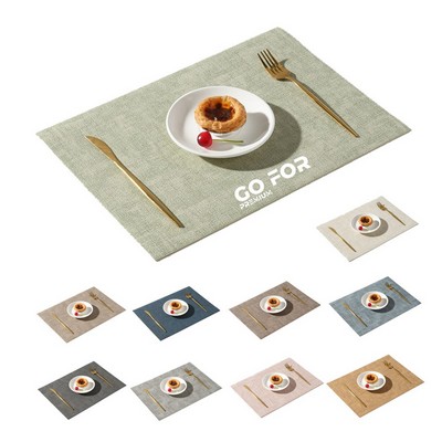 Double Sided Faux Leather Placemats