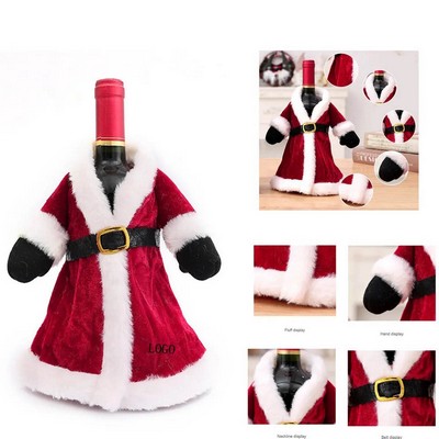 Christmas Wine Bottle Decoration