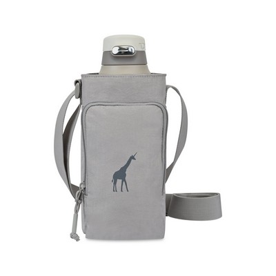 Aviana™ Rowan Recycled Nylon Bottle Sling - AWARE™ - Taupe