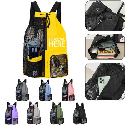 Mesh Drawstring Backpack