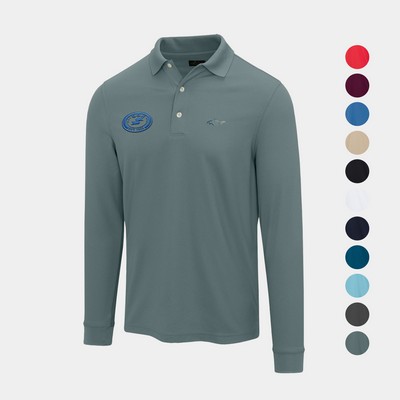 Gregnorman® Long Sleeve UPF 50+ Classic Pique Shark Polo