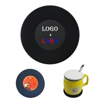 Vinyl Record Retro Flexible PVC Drink Coaster