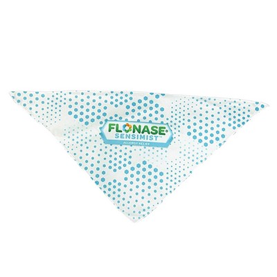 Small Full Color Sublimated Triangle Pet Bandana