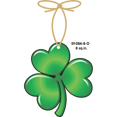 Shamrock Ornament w/ Clear Mirrored Back (8 Square Inch)