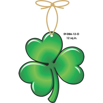 Shamrock Ornament w/ Clear Mirrored Back (12 Square Inch)