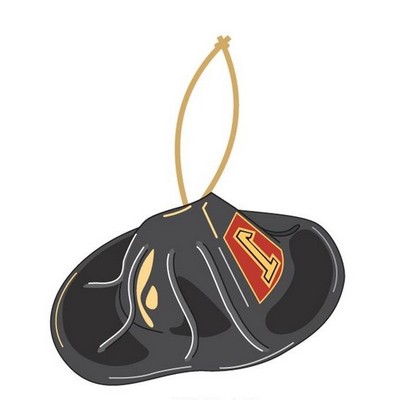 Fireman Hat Executive Ornament w/ Mirrored Back (6 Square Inch)
