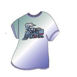 Steam Engine T-Shirt Mighty Mini Magnet