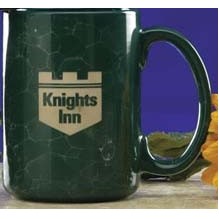 15 Oz. Green Ceramic Silver Phoenix Mug