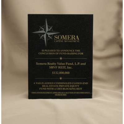 Vertical Granite & Stone Plaque (6"x8")