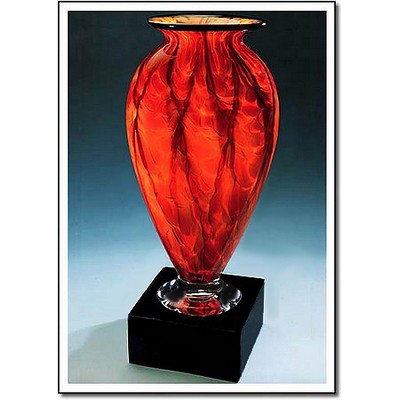 Diamond Blaze Mercury Glass Vase w/o Marble Base (5"x10")