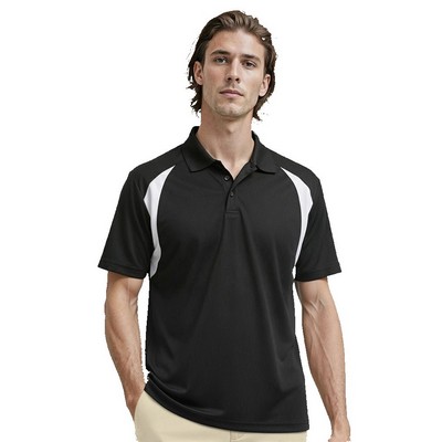 Men's Contrast Raglan Sleeve Polo