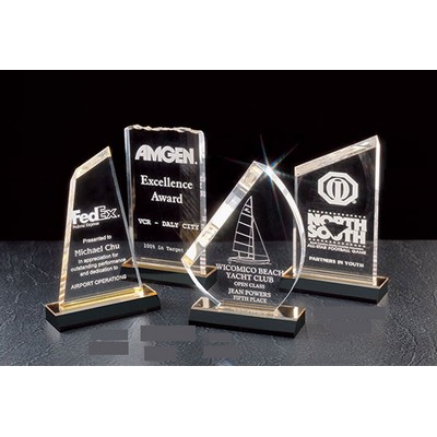 Gold Acrylic Ice Top Reflection Award (4½"x8")
