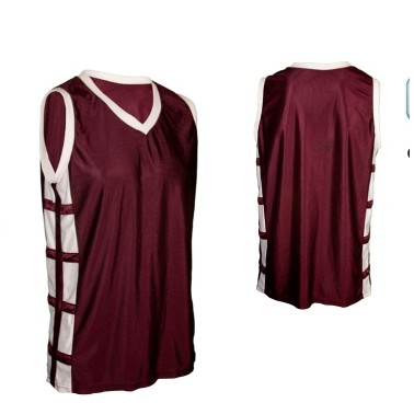 Youth Cool Mesh Jersey Shirt w/ Contrast Criss Cross Side Panel & Piping