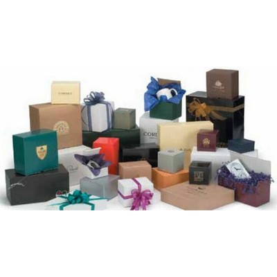 Matte Colors on Kraft 1 Piece Gift Box (8"x8"x4")