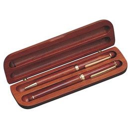 Wooden Pen Case Double Slot