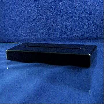 LED Lighted Gloss Black Wood Award Base (6.5"x3.5"x1")