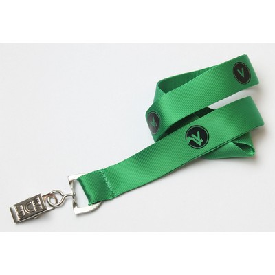 3/4" Green Nylon Lanyard (20 Mil)