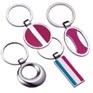 Stock Key Chain w/Cut Out Circle Fob