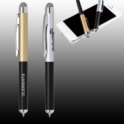 2" 1 Touchscreen Stylus Ball Pen (Satin Chrome)