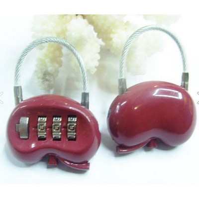 Kidney Shape Coded Metal Lock