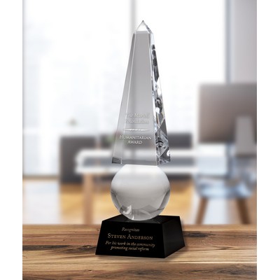 Monumental Obelisk Award (12" x 3½")