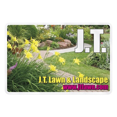 Rectangle Sticker | Round Corners | 4" x 6"| Clear Static | Static Back | Digital
