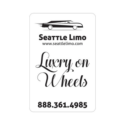 Rectangle Sticker | Round Corners | 2" x 3"| White Static | Static Back | Screen
