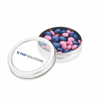 Top View Tin W/Chocolate Buttons