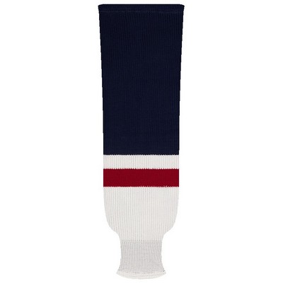 Washington Pro Series Navy Blue & White Socks w/Red Stripe
