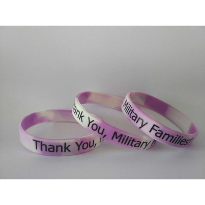 1/2" Swirl Printed Silicone Wristbands