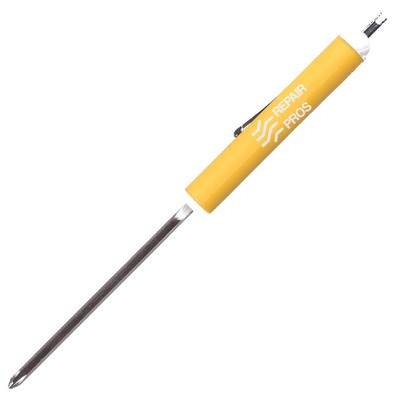 Pocket Screwdriver Reversible Flat Blade + Valve Stem Top