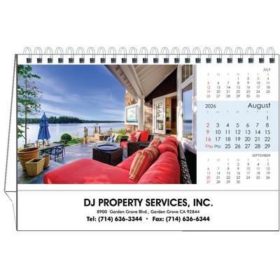 Home Design 2026 Desktop Calendar w/Flexible Easel