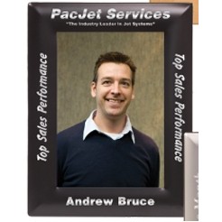 Black Metal Engraved Photo Frame (10 3/4"x 12 3/4")