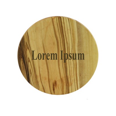 7" Olivewood Round Cheese Cutting Board