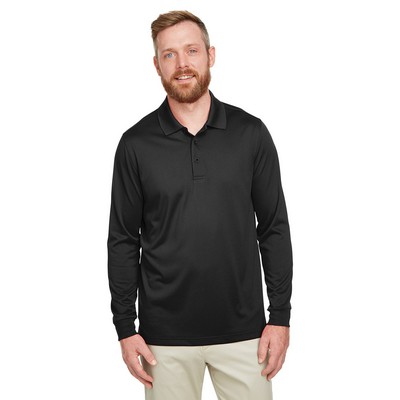 Harriton Men's Advantage Snag Protection Plus IL Long Sleeve Polo Shirt