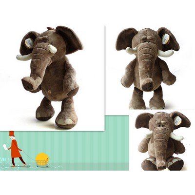 11" H Standing Elephant Stuffed Toy