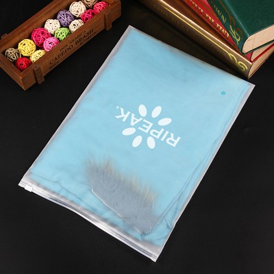 11.9 x 15.8" Matte Frosted Storage Bag Waterproof Zip-Lock Seal Storage Bag Makeup Packing Pouch