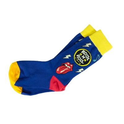 Woven Graphic Crew Socks