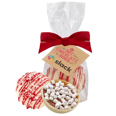 Mega Hot Chocolate Bomb Mug Stuffer - White Chocolate Peppermint