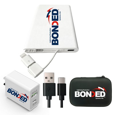 2600mAh 4-Piece All-In-One Charging Kit - UL Certified