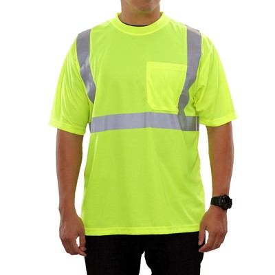 Reflective Apparel™ Birdseye® Knit Short Sleeve Tee w/Pocket X