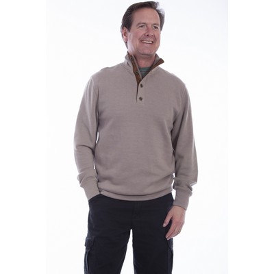 Pullover Quarter Zip/Button Sweater