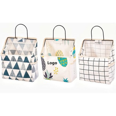 Wall Hanging Storage Caddy Bag Over The Door Pouch Organizer for Bedroom Bathroom Kitchen