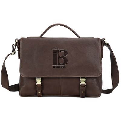 Genuine Leather Waterproof Business 14.2" Cross-body bag